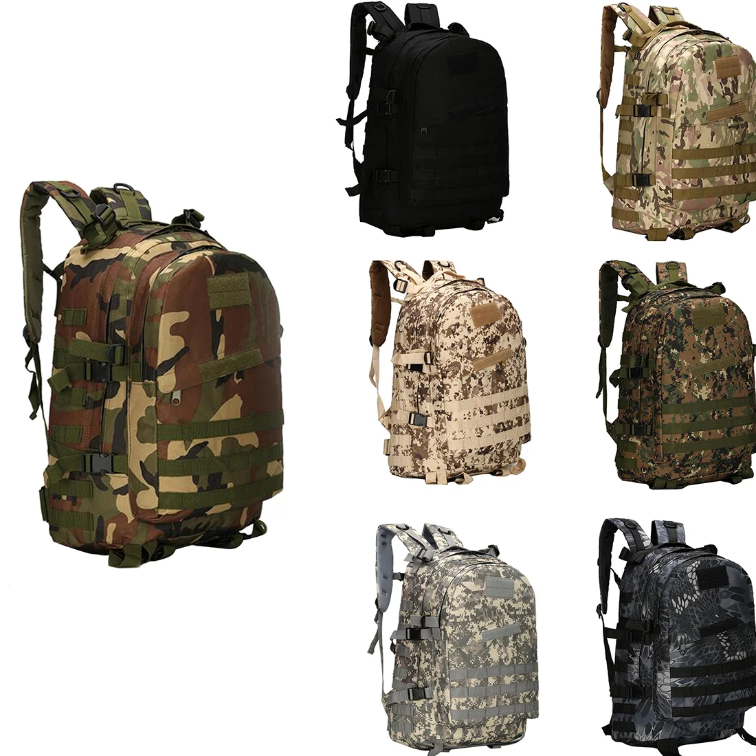 

Outdoor Sport Nylon Military Tactical Backpack Rucksack Travel Bag Camping Hiking Climbing Bag