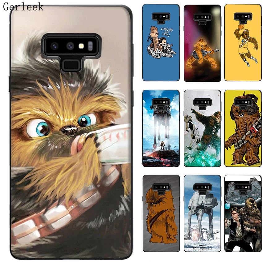 Black TPU Case Star Wars Chewbacca Cover For Samsung Galaxy A3 A5 A6 2016 2017 Plus 2018 Shell Phone