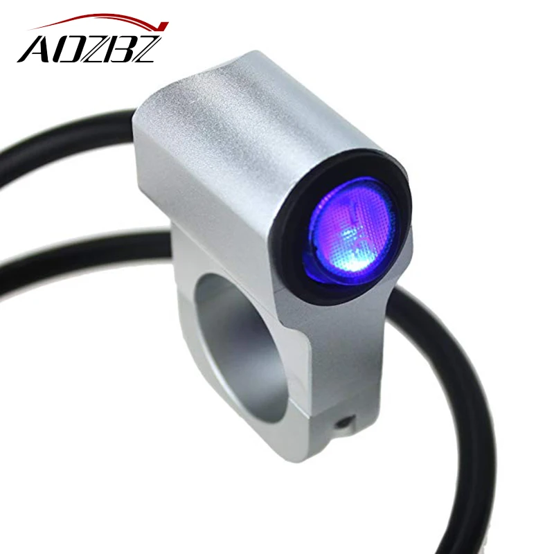

Waterproof Motorcycle Handlebar Headlight Switch Button Indicator With 12V 16A/9.8" 25mm Handlebar Aluminium Alloy On Off Switch