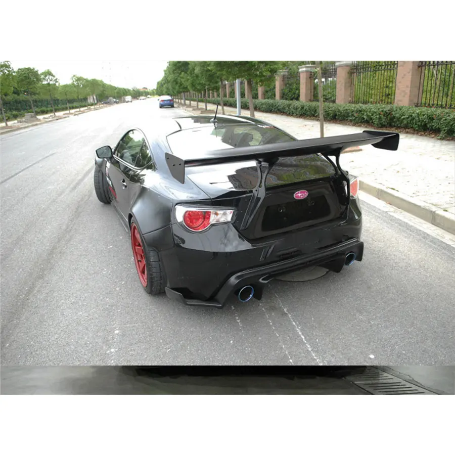 Car-styling Unpainted black Fiberglass Material G Style GT 86 BRZ Rear Trunk wing spoiler For Subaru BRZ Toyota 86 GT86