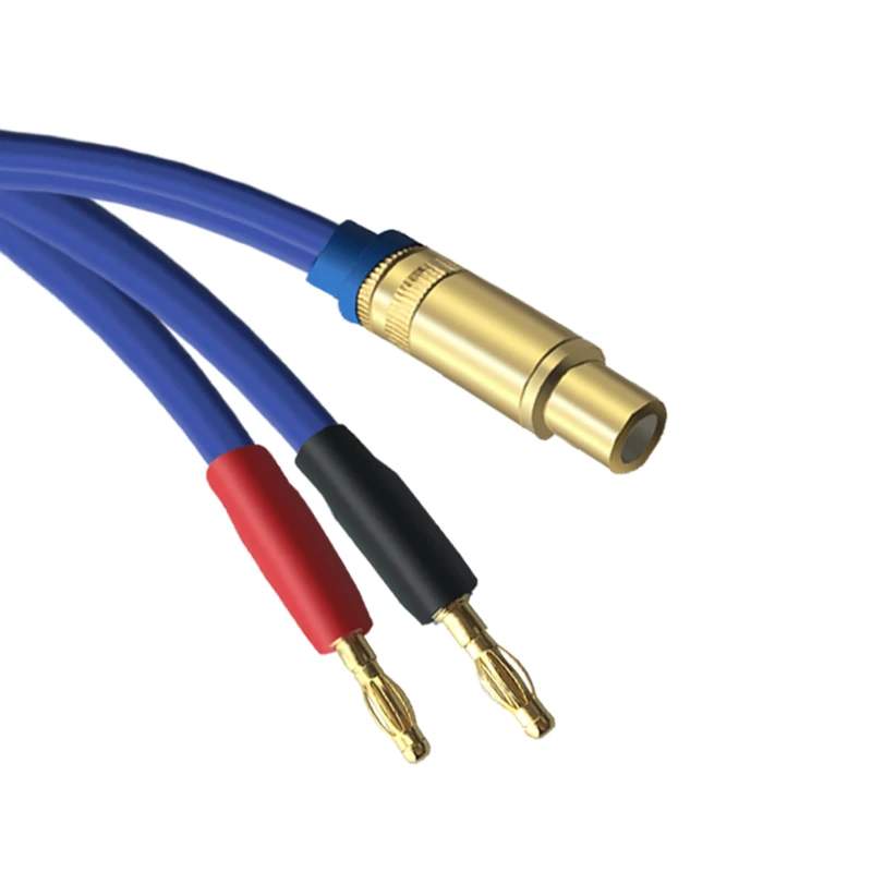 4N OFC de alta fidelidad de 1,0 m Longitud: 1 m. 2banana cable de altavoz de fono cable de altavoz RCA macho a conectores banana Cable de altavoz de banana a RCA
