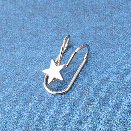 1Pc Silver Color /Golden Ear Cuff Earrings Women Star Heart Charming Hot Sale Without Non Piercing Cartilage Ear Clip