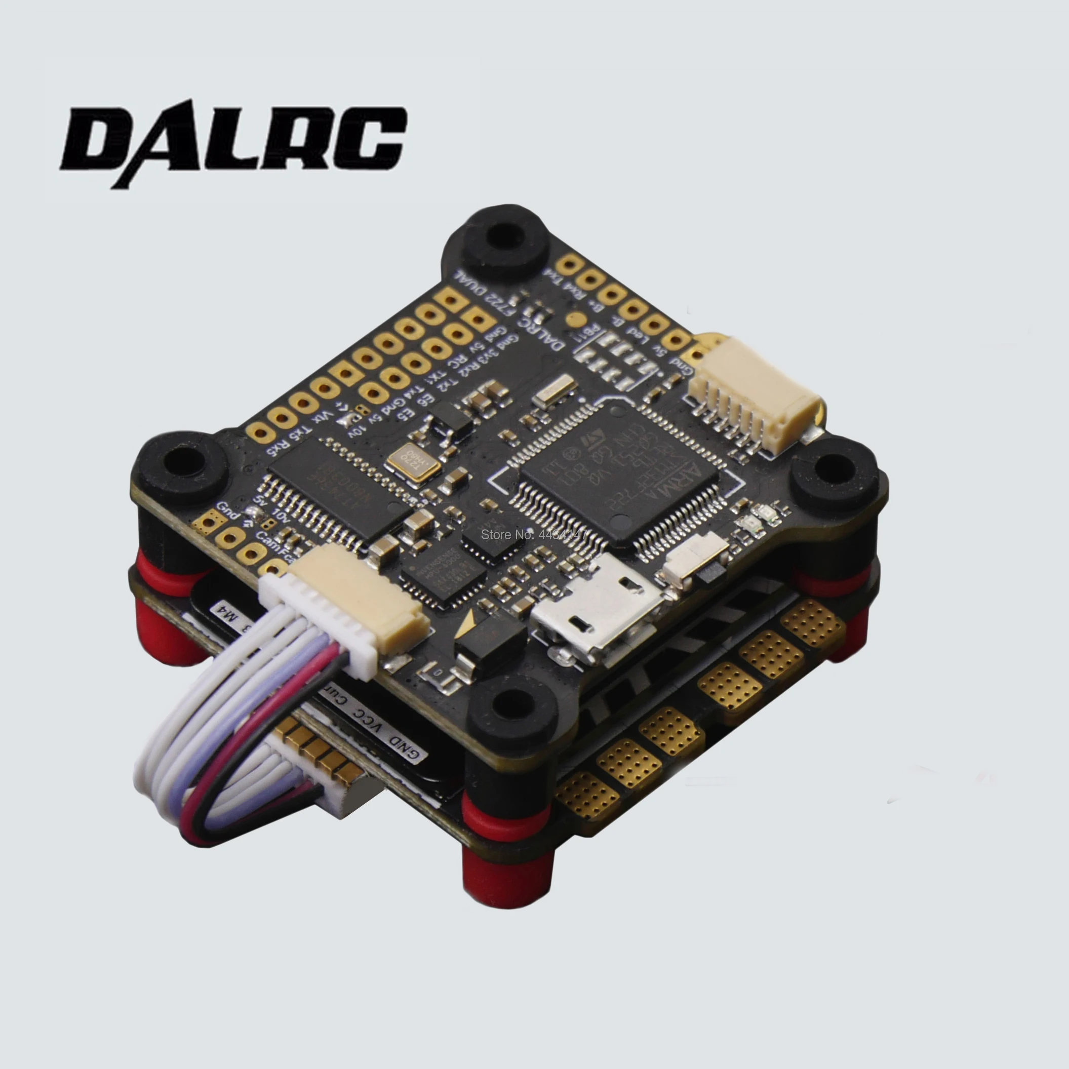 

DALRC F722 DUAL STM32F722RGT6 Flight Controller Built-in OSD BEC 5V 12A l MCU6000&ICM20602 FC with DALRC Rocket 4 in 1 45A ESC