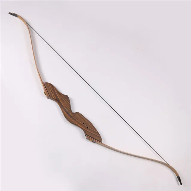 Buy 1 piece hunting recurve wooden bows 60'' 50lbs