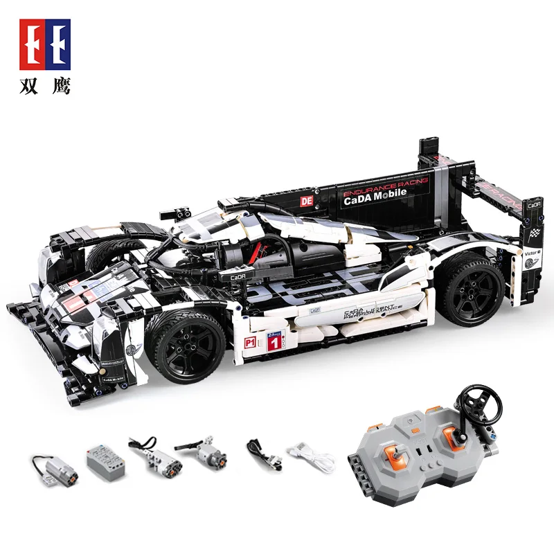 CADA мобильный Technic 1586 шт. Супер гоночный автомобиль спортивный Скорость чемпионов