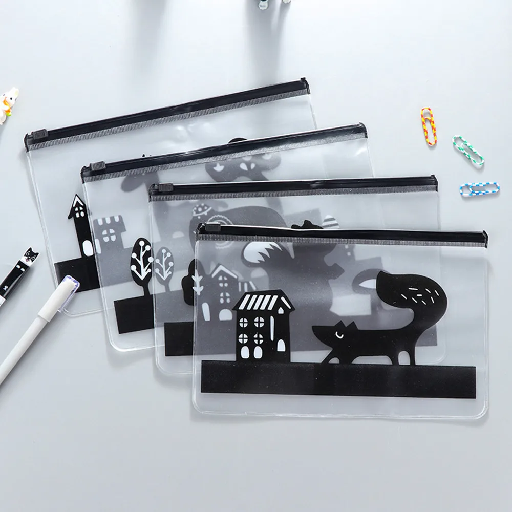 

Cute Student Pencil Pen Case Cosmetic Pouch Pocket Brush Holder Makeup High Quality Housekeeping Container Organizers