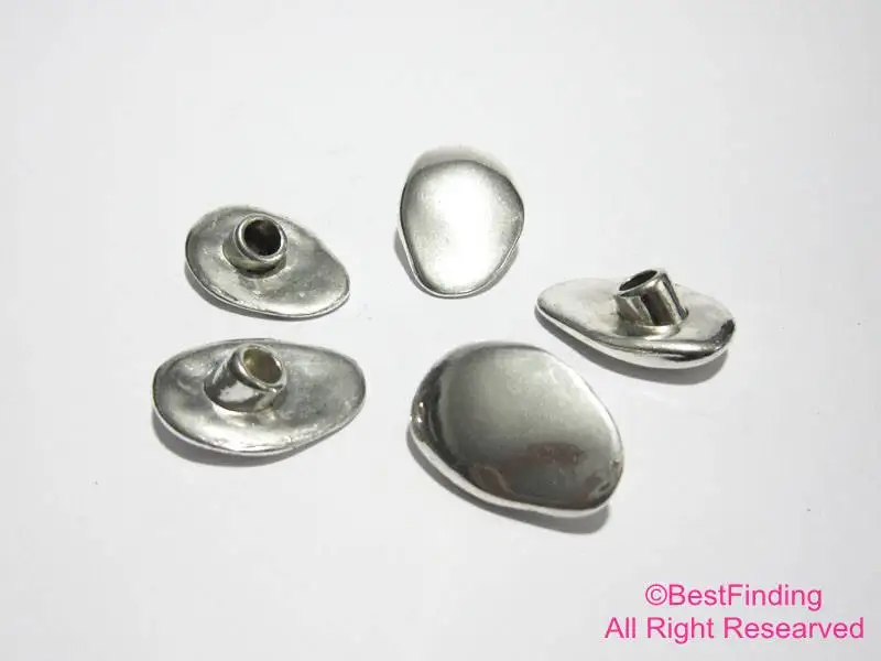 

Button clasp 5mm leather cord clasp Bracelet ends Necklace buttons