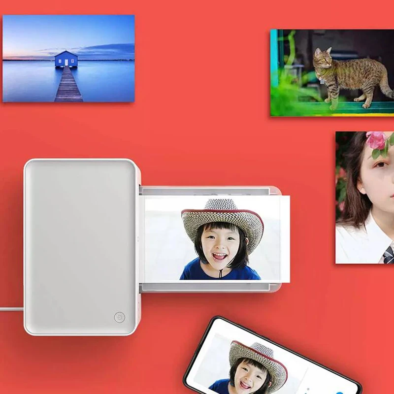 Беспроводной фотопринтер Xiaomi Mijia Mi термопринтер для iOS Android ПК|Принтеры| |