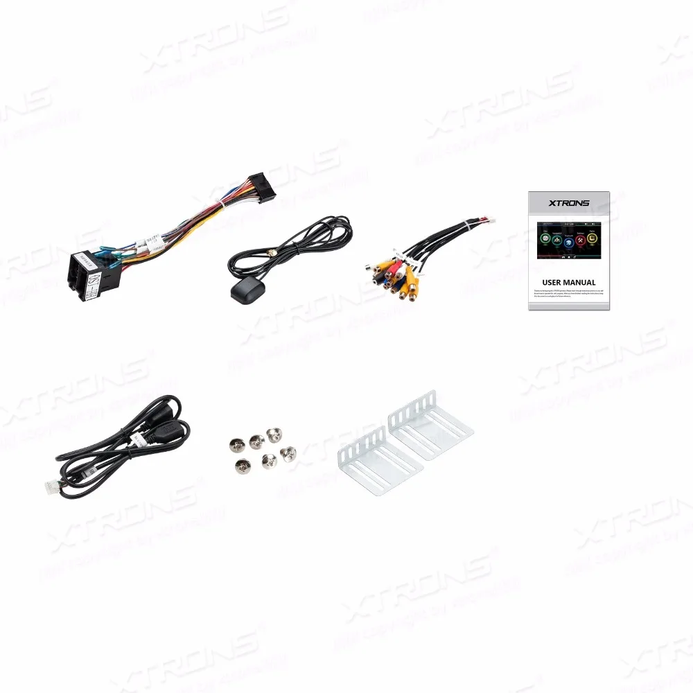 Top 6.95" Double Din Car DVD 2 Din Car Navigation GPS Two Din Multimedia Player with Piano Black Surround & Moveable Icons 5
