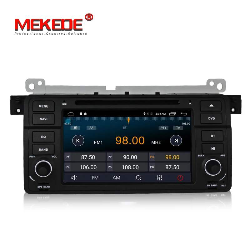 Discount MEKEDE European tax exemption Androdi7.1 2G RAM 16G ROM Car DVD GPS player for BMW E46 M3(1998-2006) with 4G LET wifi 5