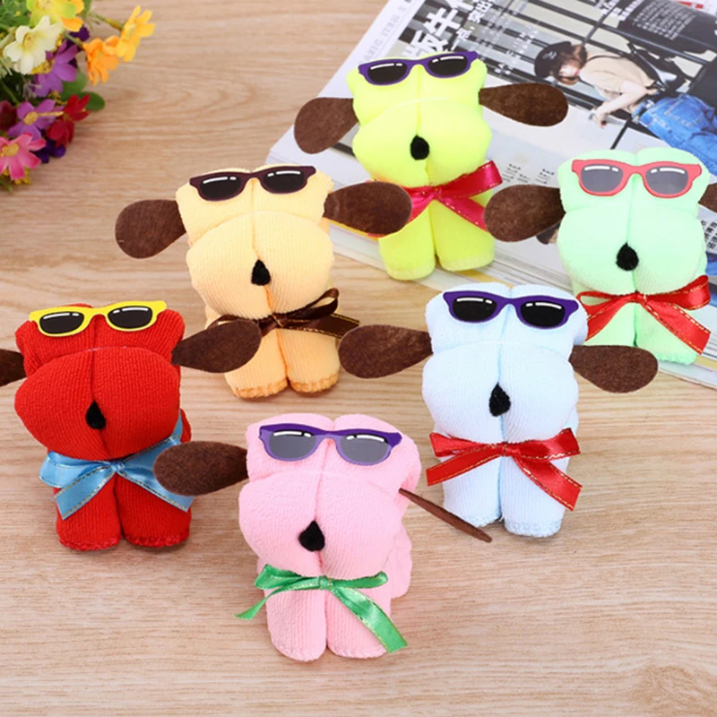 5pcs Cute Dog Shape Cotton Cake Towel Creative Mother's Day Wedding Persent Birthday Gifts Random Color @Z142 5pcs Cute Dog Shape Cotton Cake Towel Creative Mother's Day Wedding Persent Birthday Gifts Random Color @Z142