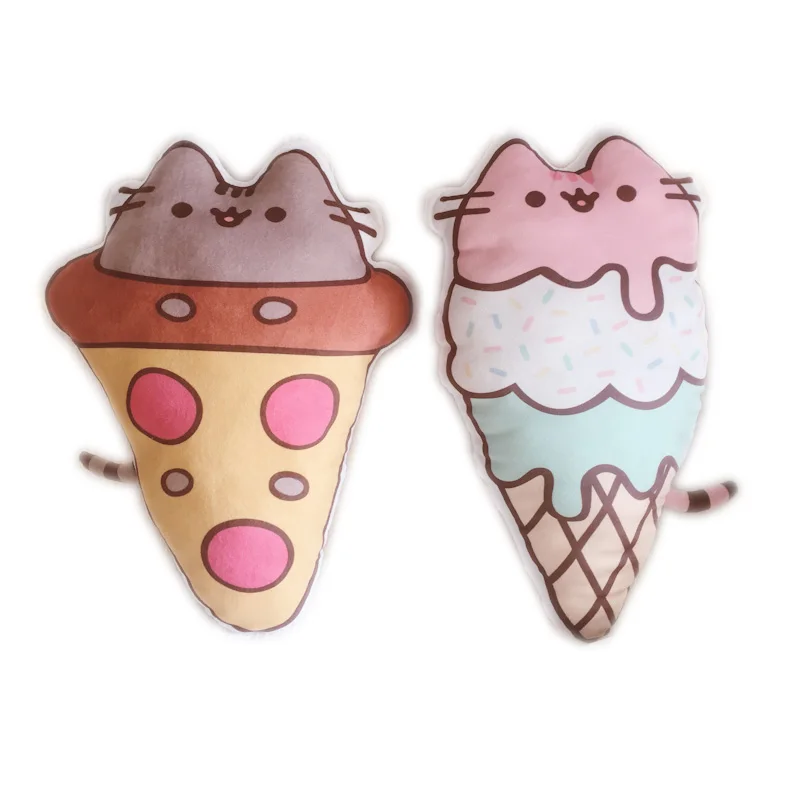 52cm/54cm Pizza Cat Plush Toys Cat Cookie Icecream Style Plush Soft