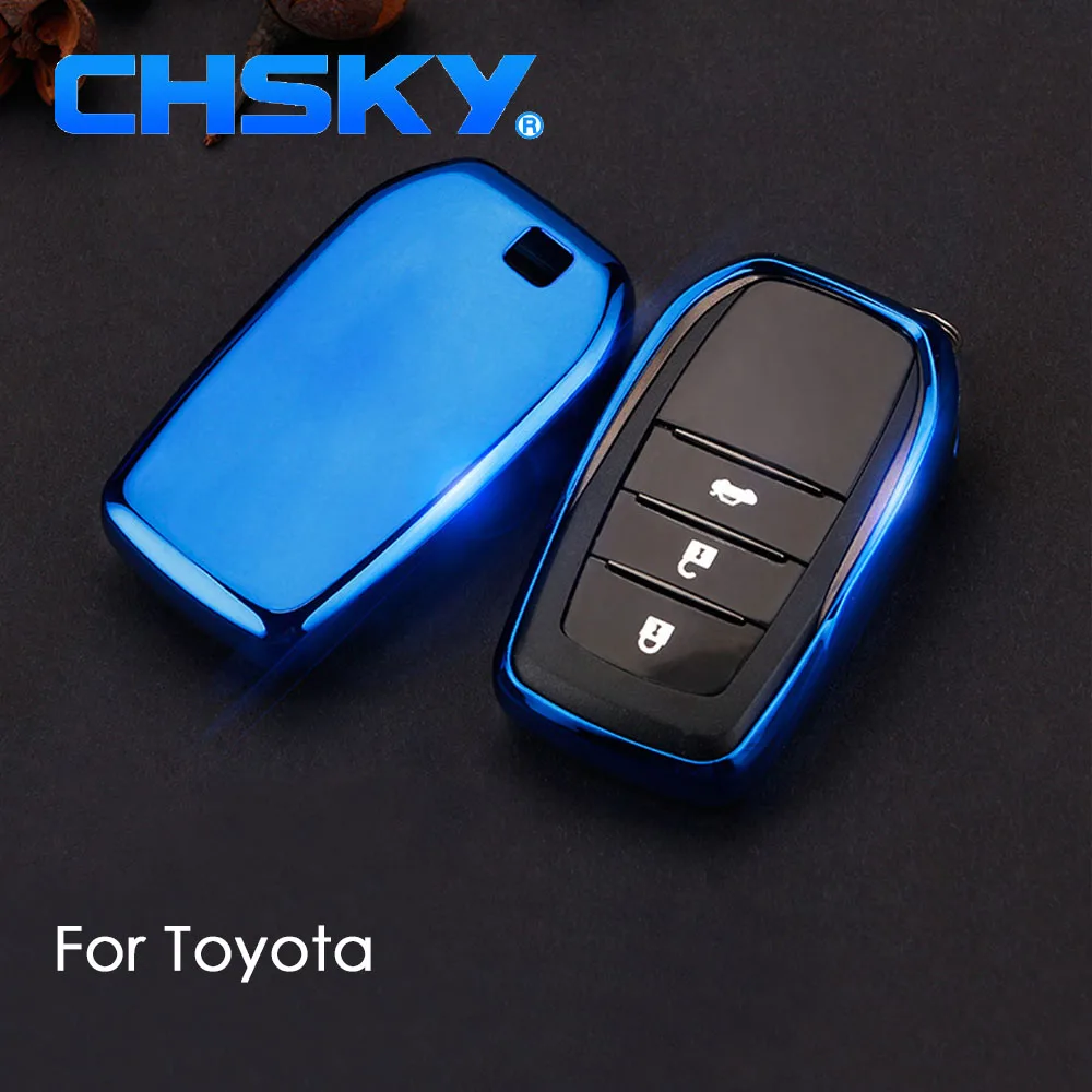 Чехол для автомобильного ключа CHSKY чехол из ТПУ Toyota C HR RAV4 Land Cruiser 200 Avensis Auris Corolla Prius