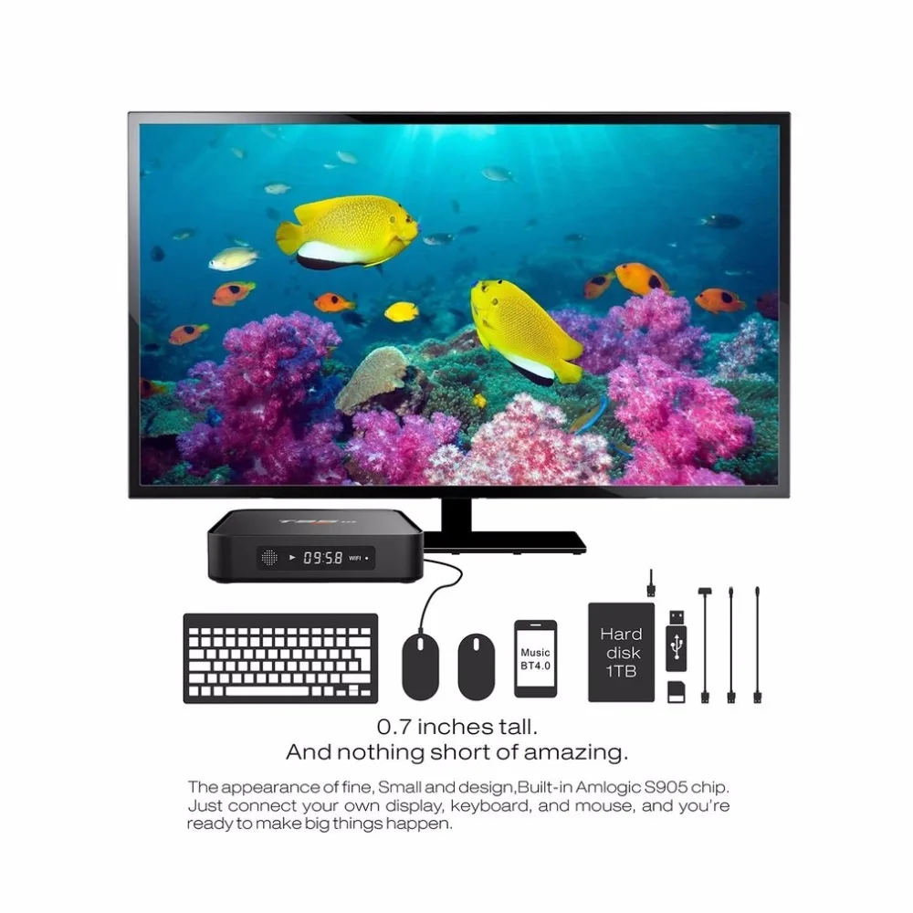 T95M Android5.1 TV Box with EU Plug Amlogic S905 1GB DDR3 8GB EMMC Quad Core 1080P Full HD 4K*2K Resolution Support 2.4G Wifi T95M Android5.1 TV Box with EU Plug Amlogic S905 1GB DDR3 8GB EMMC Quad Core 1080P Full HD 4K*2K Resolution Support 2.4G Wifi