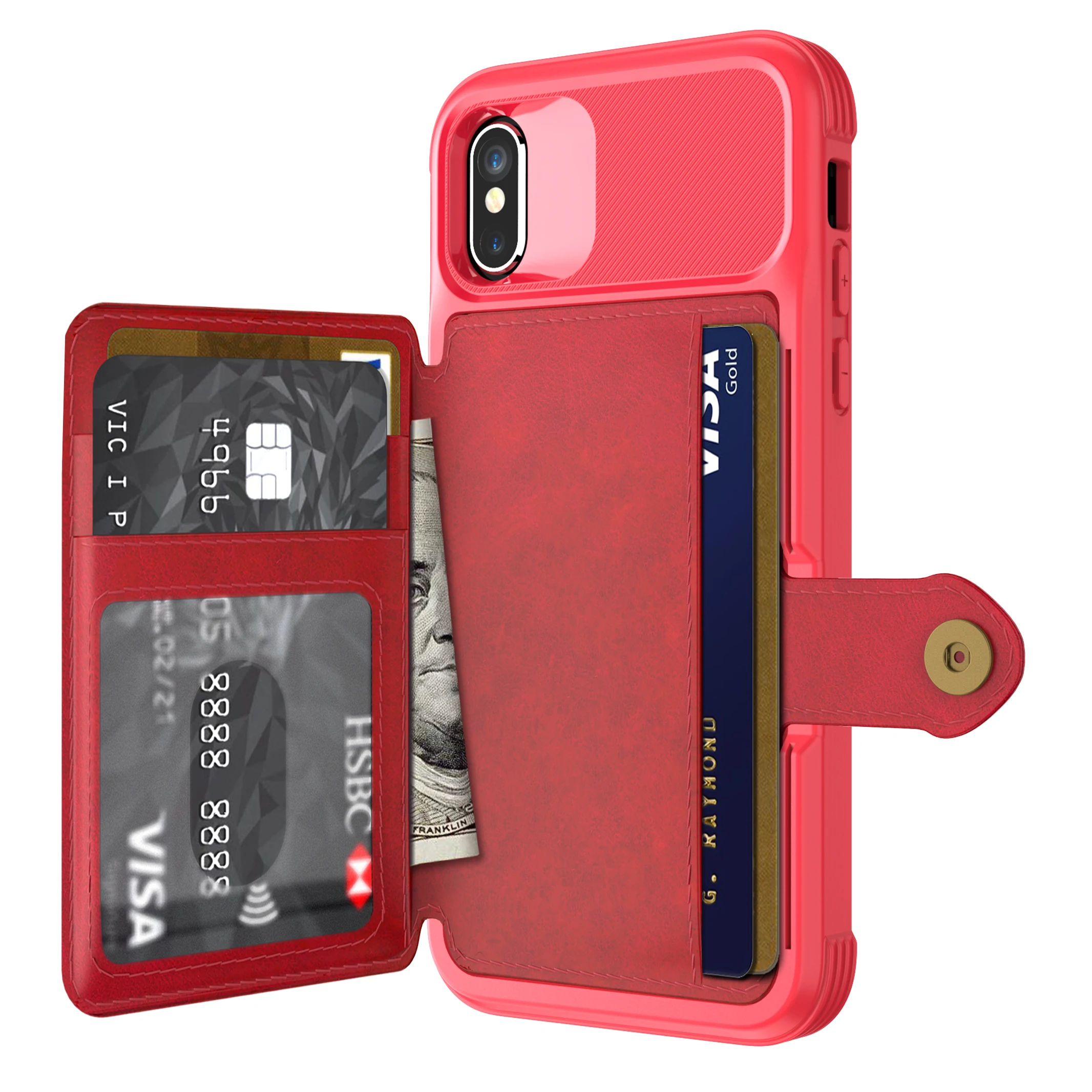 

Card slot socket bracket for iPhone 8 7 6 6S for IPhone X XR XS MAX 8Plus car absorbing case