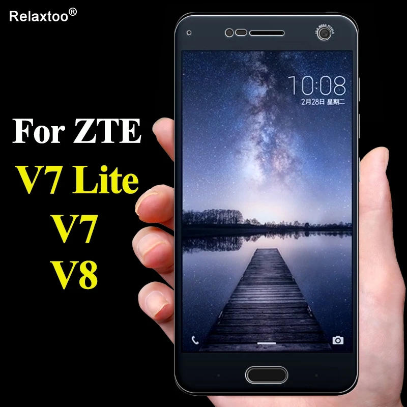 

For zte blade v7 lite protective glass on the for zte v8 v 7 8 7lite 7v 8v safety screen protecor tempered glas film 9H glasses