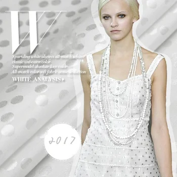 

Pulse wave point of pure white satin jacquard rare combed silky fabrics of flax fabric