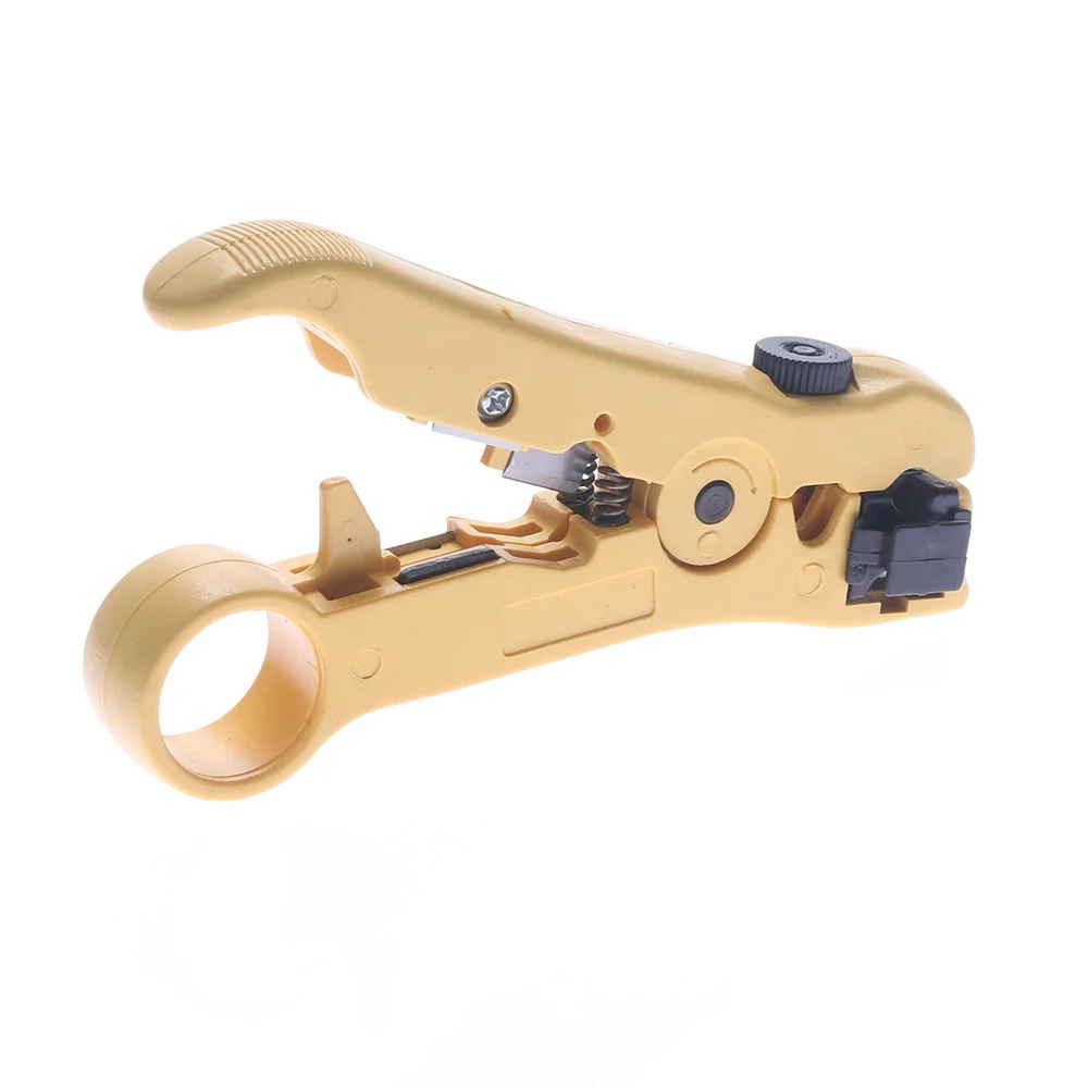 

Cable Wire Stripper Cutter CrimperRotary Coax Coaxial Cable Wire Cutter Tool RG59 RG6 RG7 RG11 Stripper Convenient