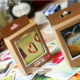 

40 pcs/set Heart Love Single-Page Type Greeting Cards Kawaii Stamp Postcard Set Gift Card Wholesale