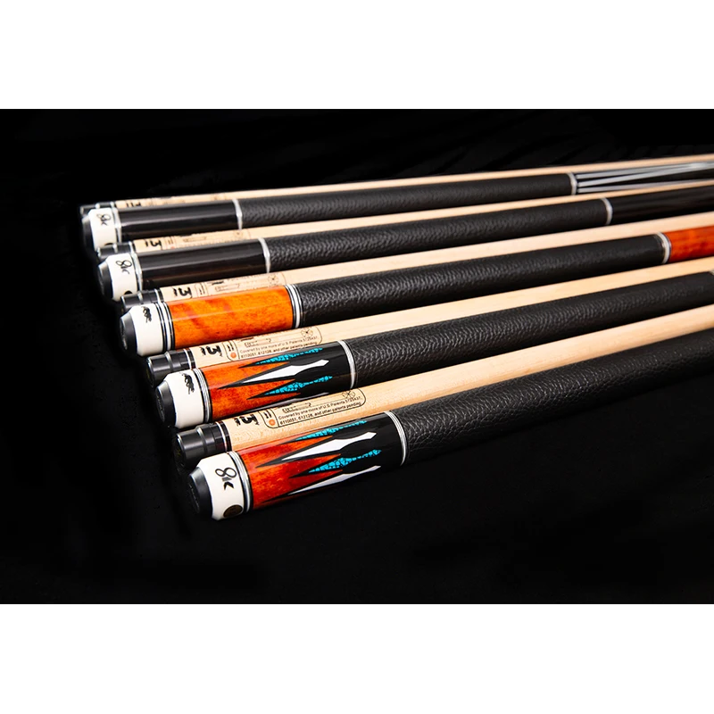 Kaufen WOLFIGHTER 8K4 Billard Pool Cues Stick 11,5mm 12,75mm Spitze 8 Stück Holz Laminiert Technologie Welle Pool Queue Fall, kreide Halter