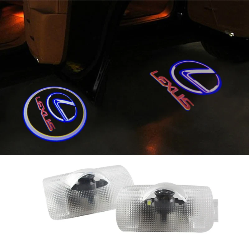 2X LED Car Door Welcome Light Coursety Lamp for Lexus RX300 IS250 RX GX470 RX330 330