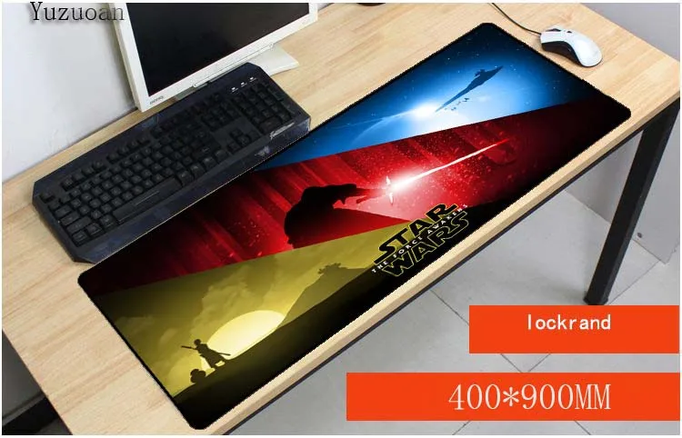  Yuzuoan DIY Star Wars The Force Awakens Keyboard Gaming Movie MousePads Speed Version For CSGO DOTA