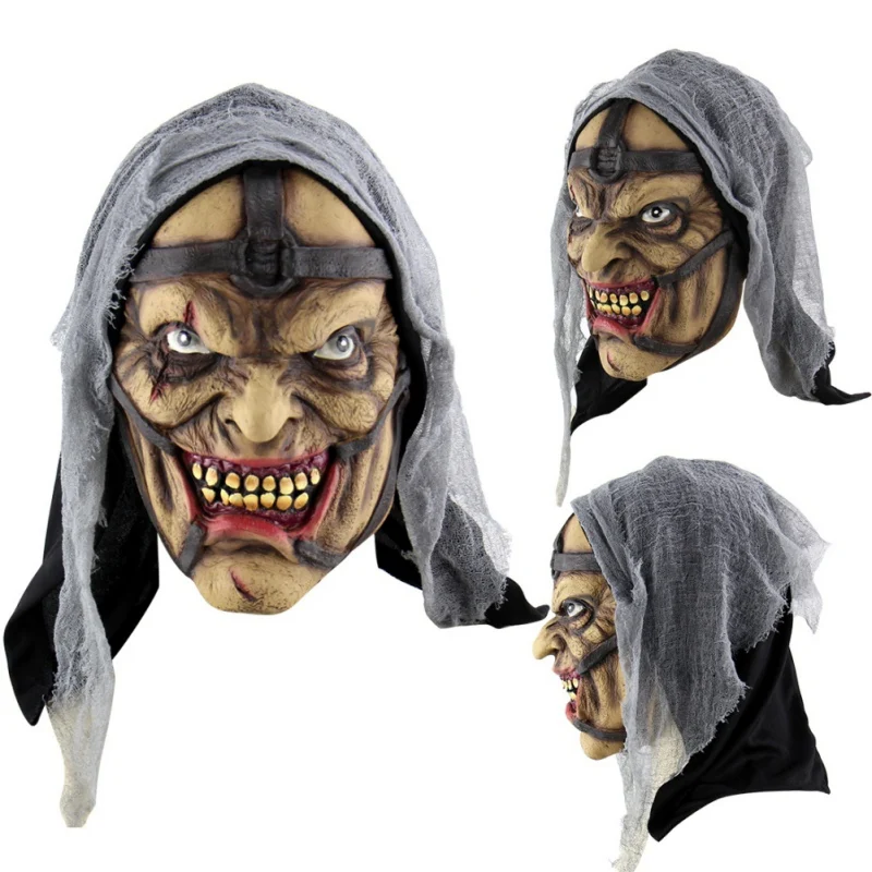 Оборудование для верховой езды, тренировочная маска, Байкерская маска, латексный шлем, новая ужасная маска на Хэллоуин