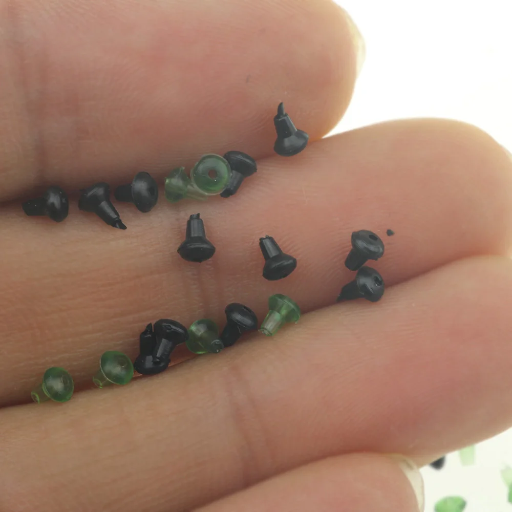 Rompin 50pcs/lot Soft Carp Fishing Hook Bait Stopper Beads Hair Rig Stops Boilie Holder Chod Ronnie Pop Up Tackle Accessories