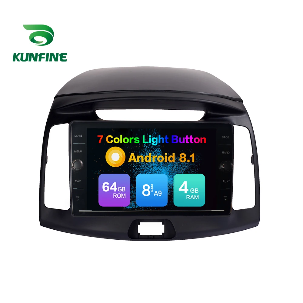 Восьмиядерный ПЗУ 64 ГБ Android 8 1 автомобильный DVD GPS навигационный плеер Deckless стерео