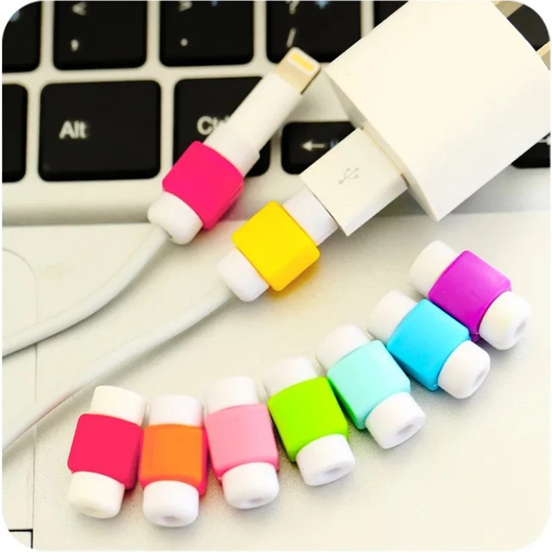 

5PCS/Lot Cable Protector for Original Macbook iPad iPhone Power Cable Charger USB Cable Mini Silicone Cable Protection Winder