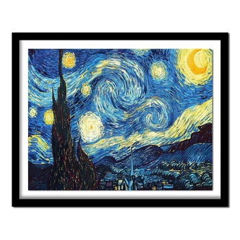 

Home Decoration DIY 5D Diamond Embroidery Van Gogh Starry Night Cross Stitch kits Abstract Oil Painting Resin Hobby Craft zx