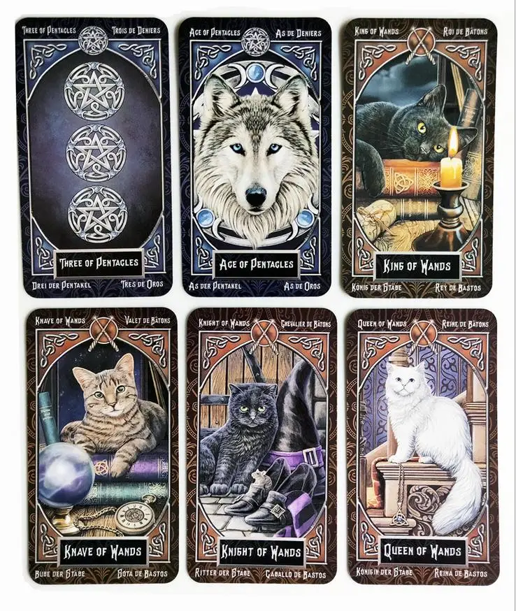 Таро familiars Cards Лиза Паркер настольная игра палуба испанская divination 78 карт|Поделки
