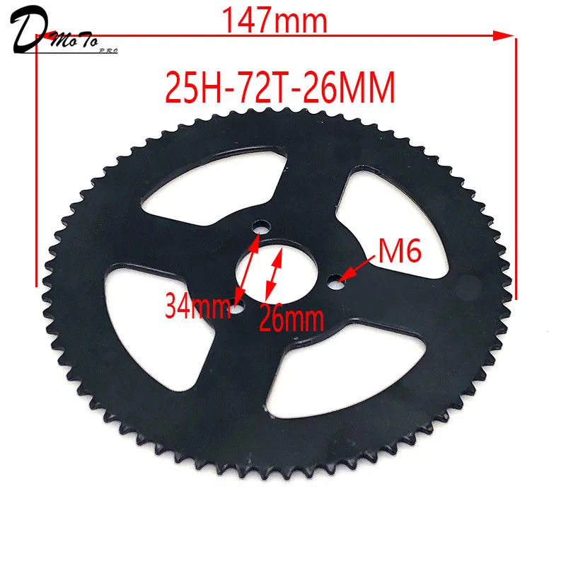 Engine Sprocket 60-80 T Tooth 25H 26MM Rear For Mini Moto ATV Quad Dirt Pit Pocket Bike Chopper 47CC 49CC