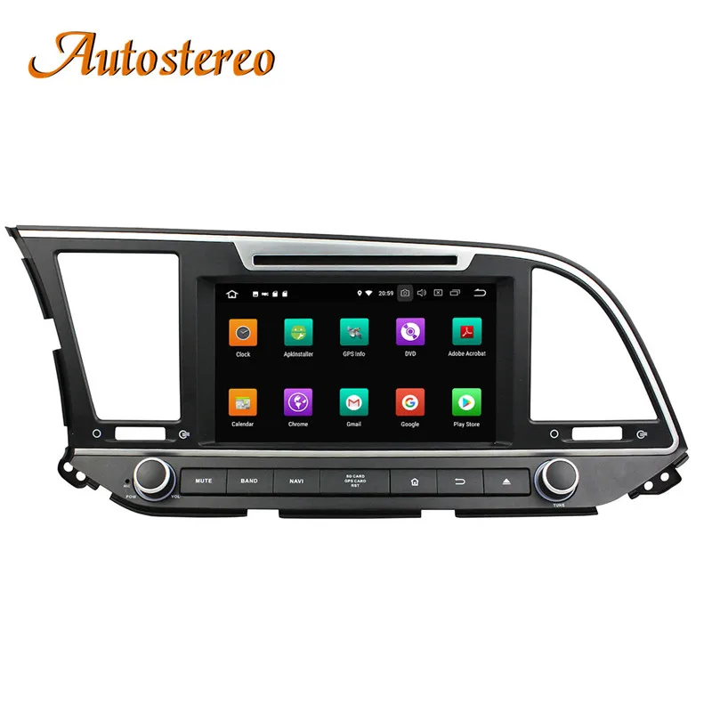 Best Autostereo Android 8 4+32G Car DVD Player GPS navigation For Hyundai Elantra 2016- 2018 headunit multimedia player tape recorder 9