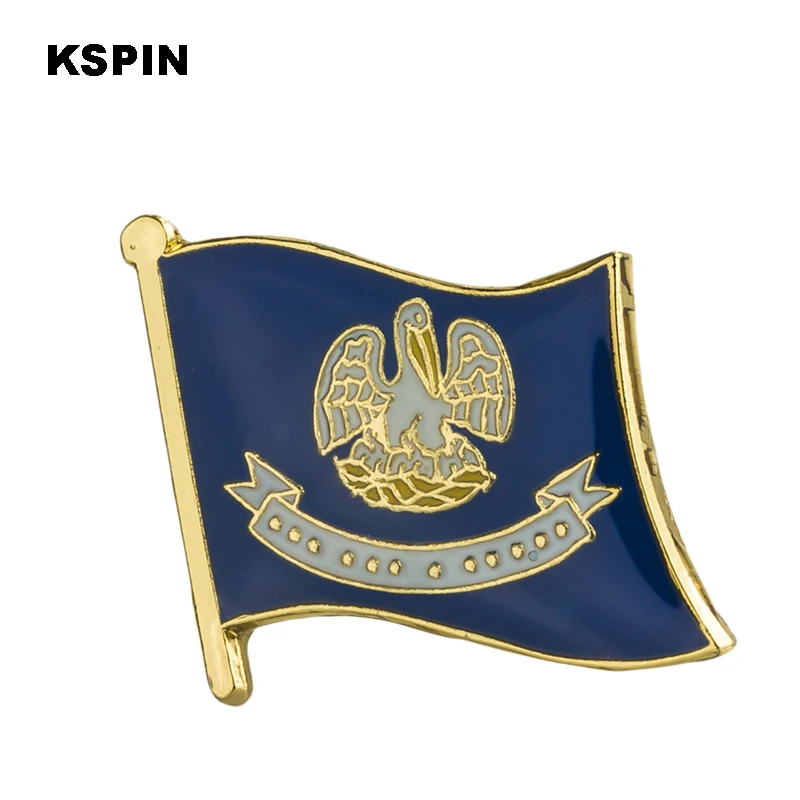 

U.S.A Louisiana State Badges flag badge flag lapal pin on backpack pins for clothes 1PC XY0194