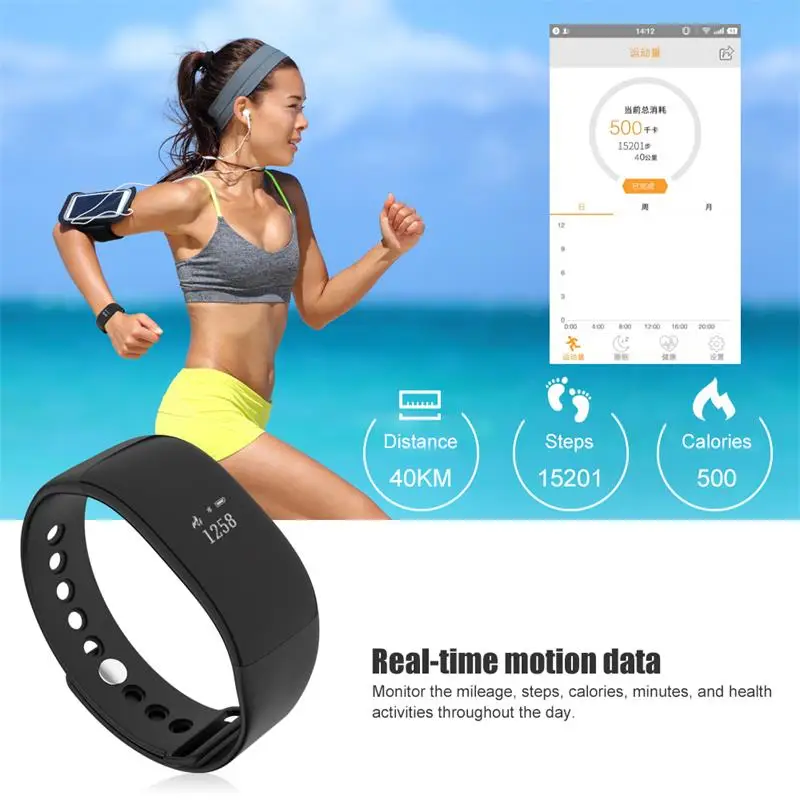 NEW Smart Band 2018 Men Smart Bracelet Heart Rate Calorie Waterproof Alarm clock Sports Watch Smartwatch For Android IOS phone