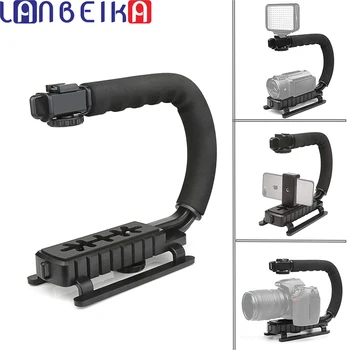

LANBEIKA C Shaped Holder Grip Video Handheld Stabilizer for DSLR Nikon Canon Sony Camera SLR Steadicam Gopro Hero 7 6 5 4 SJCAM