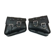 Для Sportster XL 883 1200 мотоциклетные седельные сумки из искусственной кожи Боковая сумка для инструментов багаж черный и коричневый высокое качество 2 шт