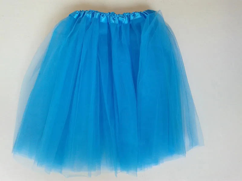 1 шт. Розничная, 3 слоя Большие размеры для взрослых юбка-пачка - Цвет: turquoise