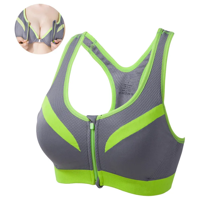 BINAND-2016-New-Women-Zipper-Sports-Bra-Push-Up-Shockproof-Top-Underwear-with-Inner-Pad-Running (1)