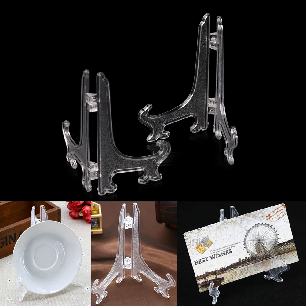 2Pcs/Set 5"9"11" Display Dish Rack Picture Frame Photo Book Pedestal Holder Display Stander