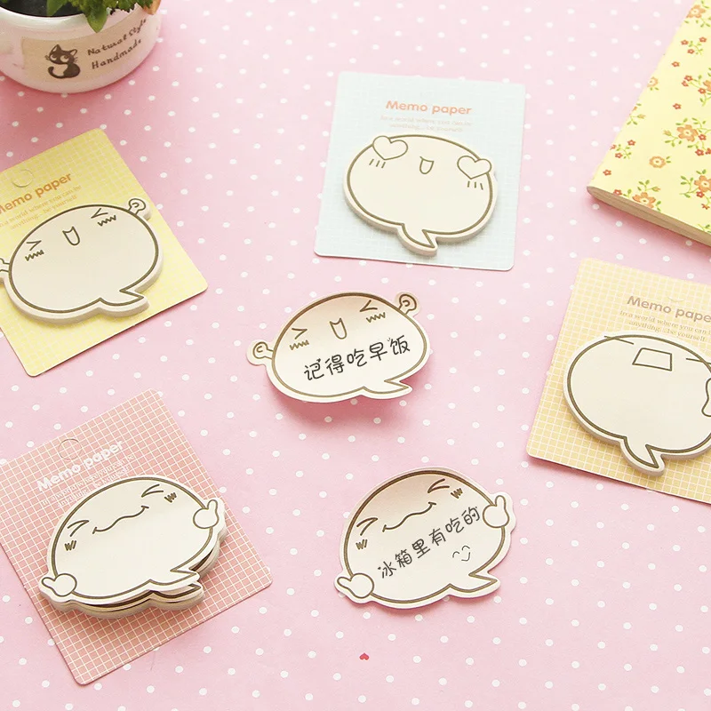 

8 pcs/Lot Fighting Expression sticky note Mini paper memo pad Diary stickers planner Stationery Office School supplies EM572
