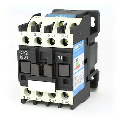 

1pc CJX2-1201 660V 12A 3 Poles 3P+N NC Normal Close DIN Rail AC Contactor AC24V 36V 110V 220V 380V Coil Factory Wholesale