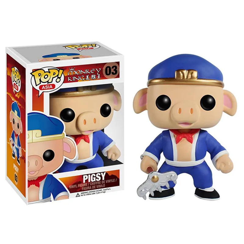 FUNKO Поп Король обезьян Сунь Укун свинья подвижная фигурка-модель игрушки для друга Коллекция подарков на день рождения для модели - Цвет: With Box