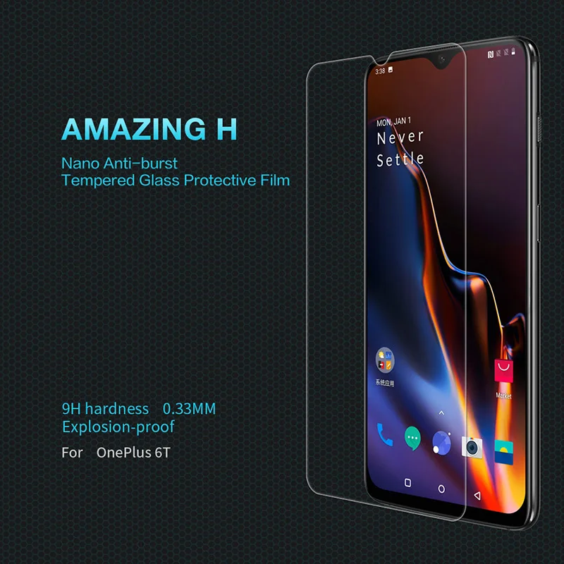 

Nillkin Screen Protector for Oneplus 7 Glass on One Plus 7 6T Tempered Glass 0.33MM 9H Protective Film for Oneplus 6T 7 6.41''
