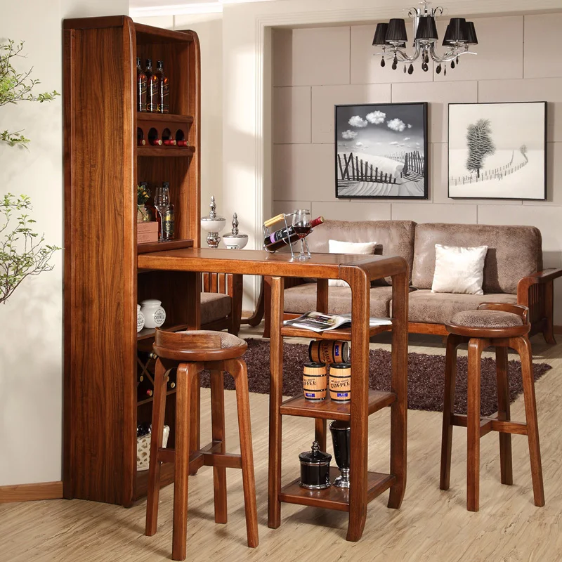 Tras el envío el nuevo chino moderno Bar de vinos de madera Ugyen