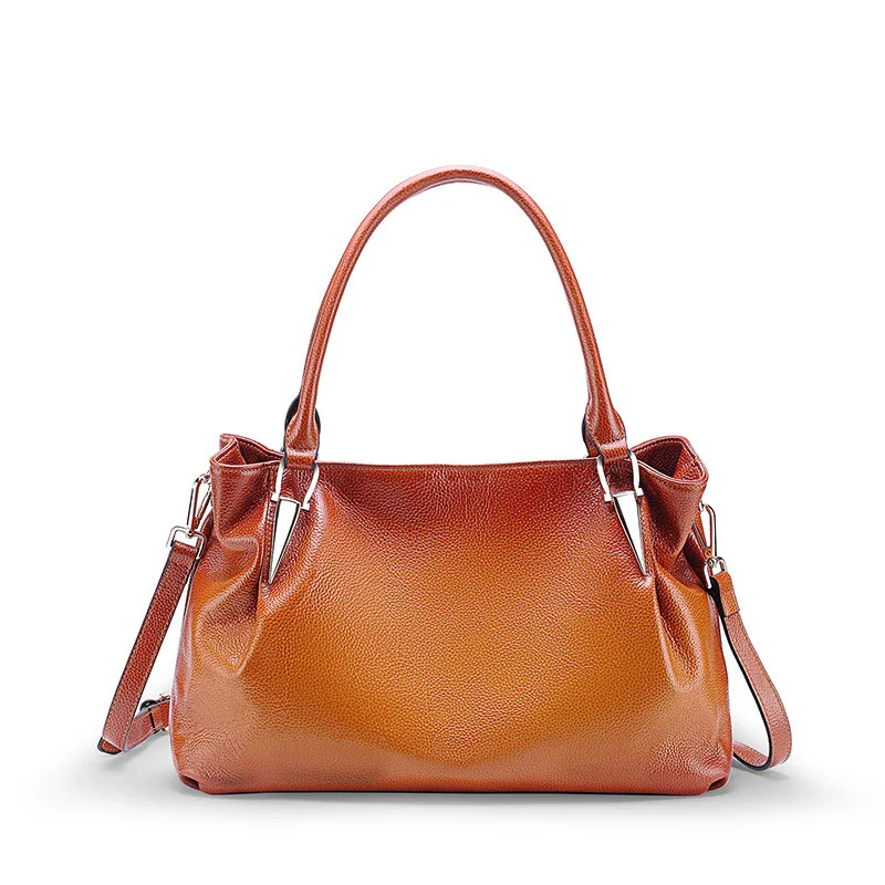 

Genuine Leather Single Shoulder Package Portable Leisure Time Woman Package
