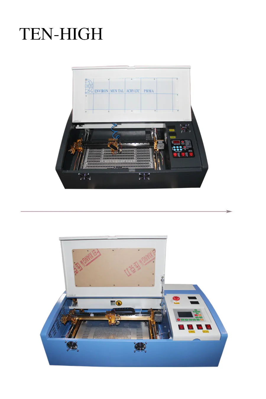 TEN HIGH CO2 Laser Engraving Cutting Machine 3020 40W50W AC110V/220V