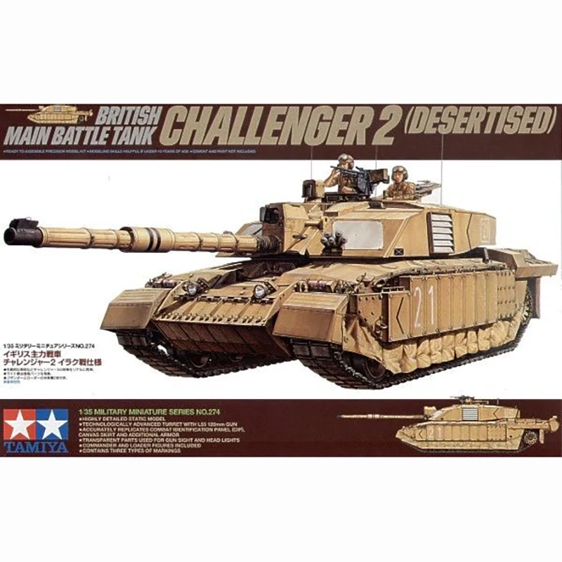 

1/35 TAMIYA 35274 BRITISH MAIN BATTLE TANK CHALLENGER 2 model hobby