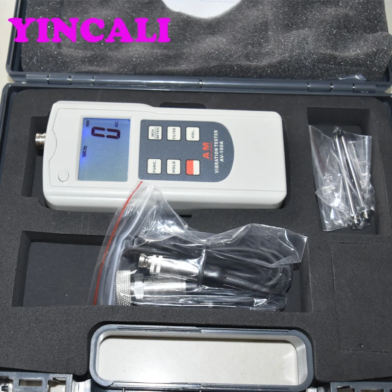  Portable Vibration Tester Meter AV-160A Digital Vibration Detector With Vibration Acceleration Velo